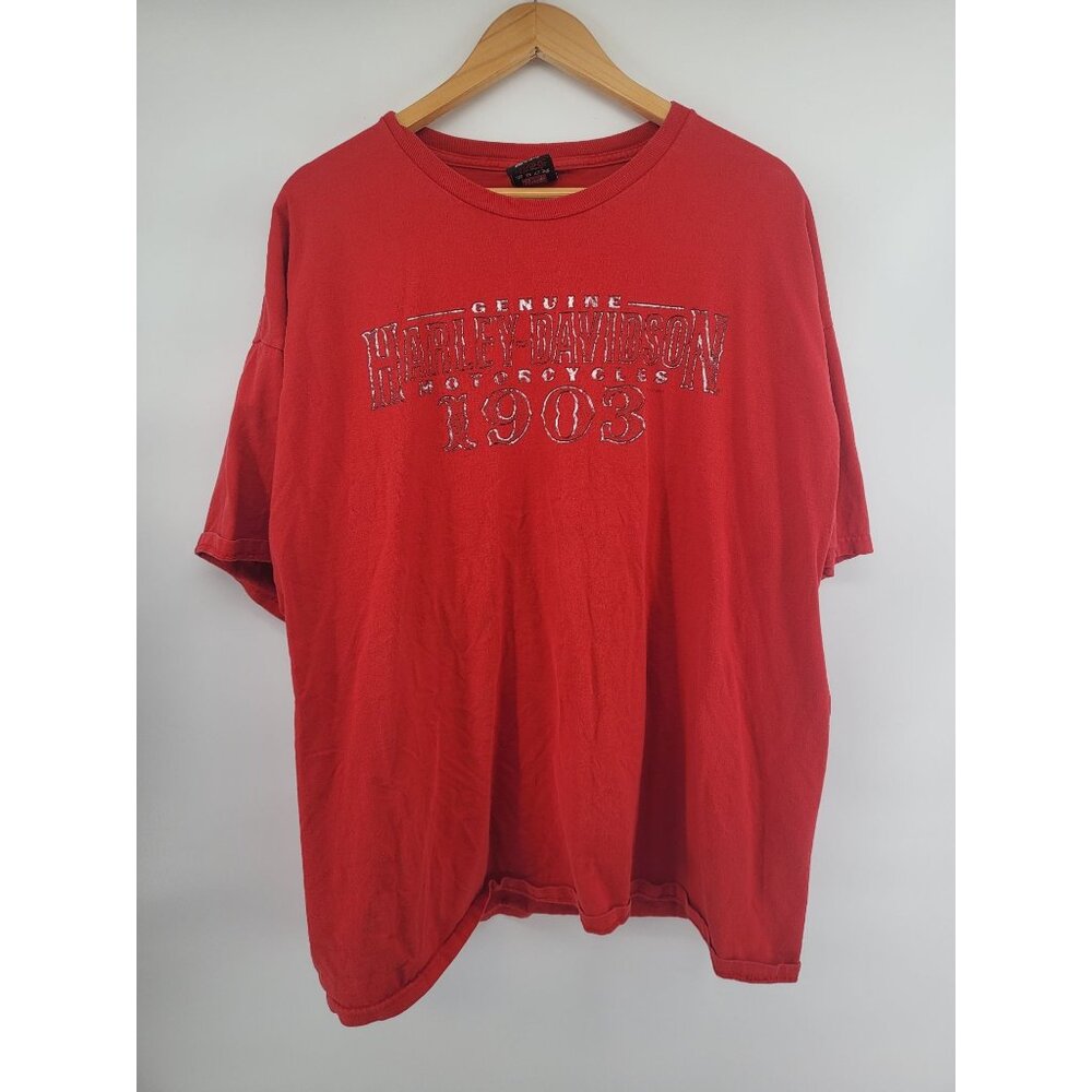 Harley-Davidson Genuine Motorcycles‎ 1903 Red T-Shirt 2XL
